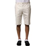 Dolce & Gabbana - Bermuda Shorts - Beige - Regular Fit - Katoen Stretch