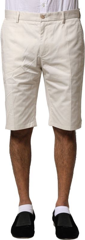 Dolce & Gabbana - Bermuda Shorts - Beige - Regular Fit - Katoen Stretch