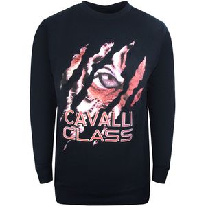 Cavalli Class - Peeking Tiger Design - Sweatshirt - Marineblauw