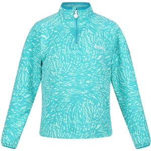 Regatta Childrens/Kids Highton Animal Print Half Zip Fleece Jas (Turquoise) - Maat 3-4J / 98-104cm