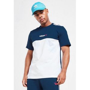 Adidas Originals ITASCA 20 T-shirt Met Korte Mouwen Voor Heren In Blauw Wit - Maat L