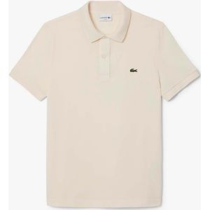 Heren Lacoste Slim Fit L.12.12 PiquÃ© Poloshirt in CrÃ¨me