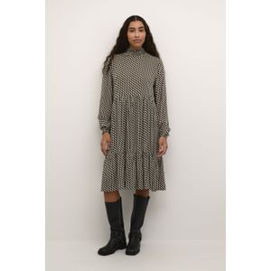 Kaffe Jurk 'Karina'  beige / zwart