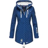 Marikoo lange dames gewatteerde jas Abendsternchen met afneembare capuchon