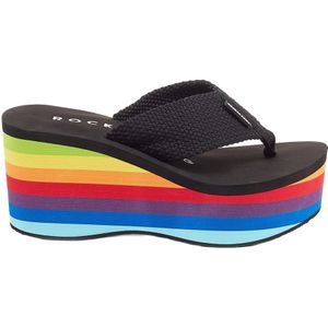 Rocket Dog Dames/Dames Webbing Sandalen (Zwart/Multikleurig)