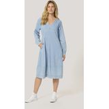 CULTURE - Livie Arpa - Jurk - Hemelsblauw - 3/4 Lengte - Losse Pasvorm