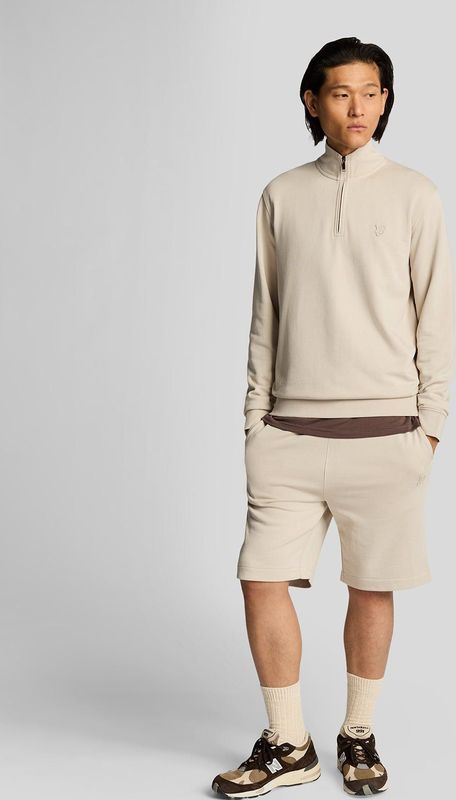 Lyle & Scott Superfine Katoenen Sweat Shorts - Zand