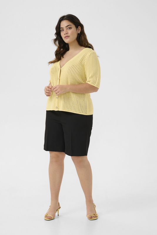 Kaffe Curve, Dames, Truien, Geel, Maat: S