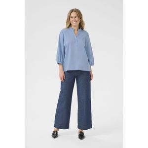 Kaffe - Ravna - Blouse - Hemelsblauw - Klassieke Blouse