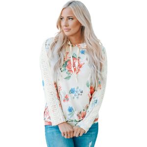 Bloemenkant Hoodie Sweatshirt