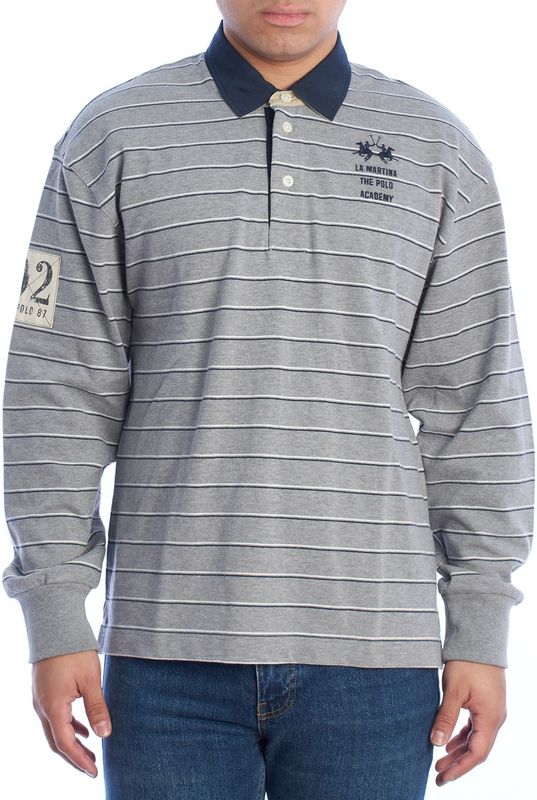La Martina - UMP304-JS336 - Langarm Poloshirt - Heren