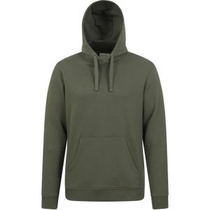Mountain Warehouse Heren Dorset Effen Hoodie (Kaki Groen)