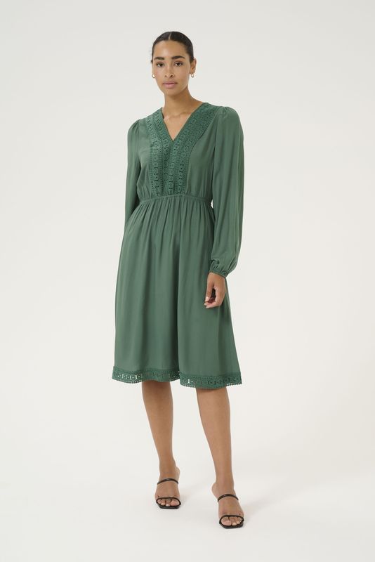 Jurk Regular fit green