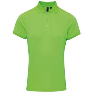 Premier Dames/dames Coolchecker korte mouw Pique Polo T-Shirt (Neon Groen)