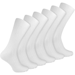 Heren Effen Kleurige Katoenrijke Geribde Kousen