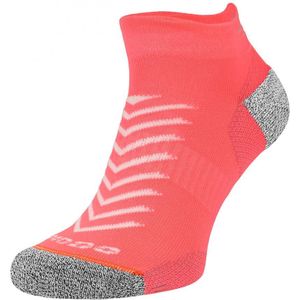 Hi Viz Hardloopsokken | Comodo | Lichtgewicht Anti Blaar Sportsokken | Reflecterende Coolmax-sokken - Neon Zalm - Maat 40 - 42
