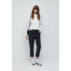 Visser's Fluweel Gedrukte Lange Mouw Blouse