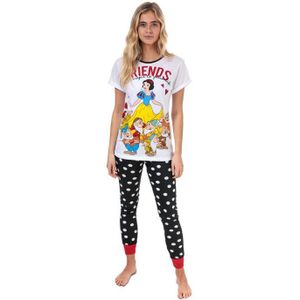 Disney Snow White-pyjama voor dames in wit en zwart
