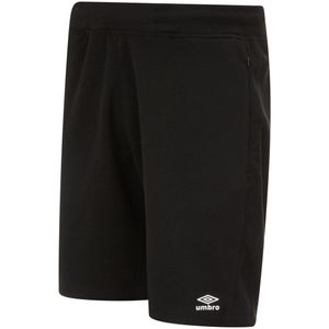 Umbro Heren Pro Fleece Shorts (Zwart/Wit)
