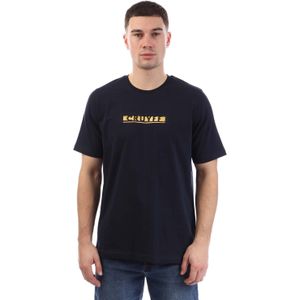 Heren Cruyff Mauricio T-Shirt in Navy