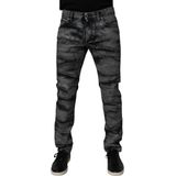 Gewassen Versleten Slimfit Jeans