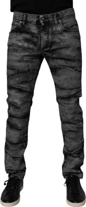 Gewassen Versleten Slimfit Jeans