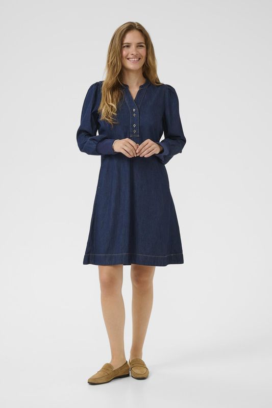 Denim Jurk - CUhilka - Blauw - Classic Fit - Overhemdjurk