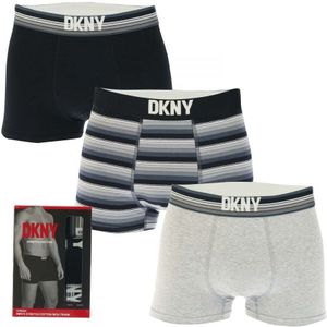 Men's DKNY Dallas 3 Pack Boxer Shorts in Black