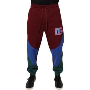 Kleurblokken Joggers Met Logo Patch