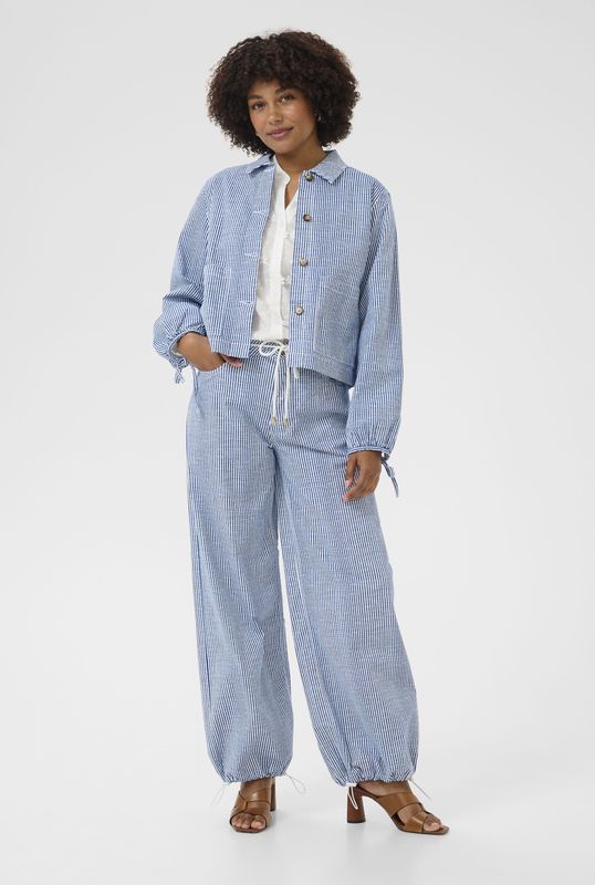 Cream Tussenjas 'CR Berta'  navy / lichtblauw / wit