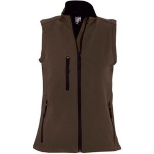 SOLS Dames/dames Rallye Soft Shell Bodywarmer Jacket (Donkere Chocolade) - Maat XL