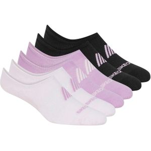 Skechers Dames/dames No-Show Sokken (Set van 6) (Roze/Lichtroze/Zwart)
