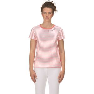 Regatta Dames/dames Odalis Stripe T-shirt (Neonroze) - Maat 42