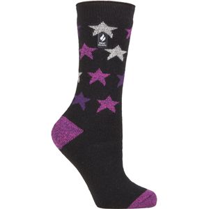 Heat Holders Lite - Geïsoleerde thermo damessokken - Zwart (Leuk)