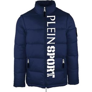 Plein Sport - UPPS107 - Gewatteerd Jack - Marineblauw - Met Logo