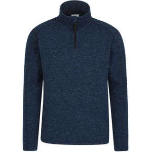 Mountain Warehouse Heren Idris II Half Zip Fleece Top (Marine)