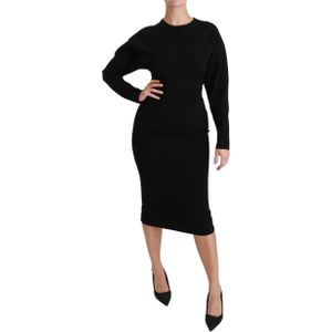 Dolce Gabbana - Bodycon Sheath Midi - Kokerjurk - Zwart