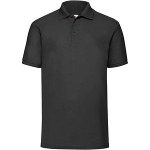 Fruit of the Loom Heren Piqué Polo Shirt (Zwart)