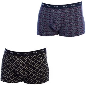 Pack-2 Gedrukte Katoenen Boxers FU5289 voor Mannen