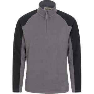 Mountain Warehouse Heren Ashbourne II Half Zip Fleece Top (Donkergrijs)