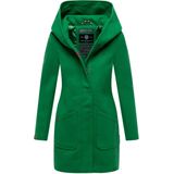 Marikoo dames wintermantel met capuchon en getailleerd model