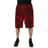 Dolce & Gabbana - Bermuda Shorts - Rood - Leopard Print