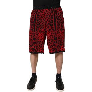Dolce & Gabbana - Bermuda Shorts - Rood - Leopard Print