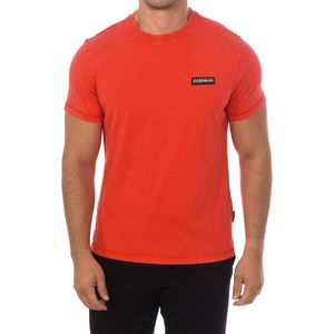 Napapijri - T-shirt - Rood - Korte Mouwen - Ronde Hals