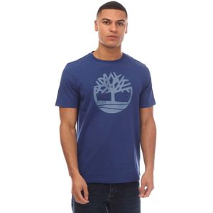 Timberland Heren Boom Logo T-Shirt (Blauw)