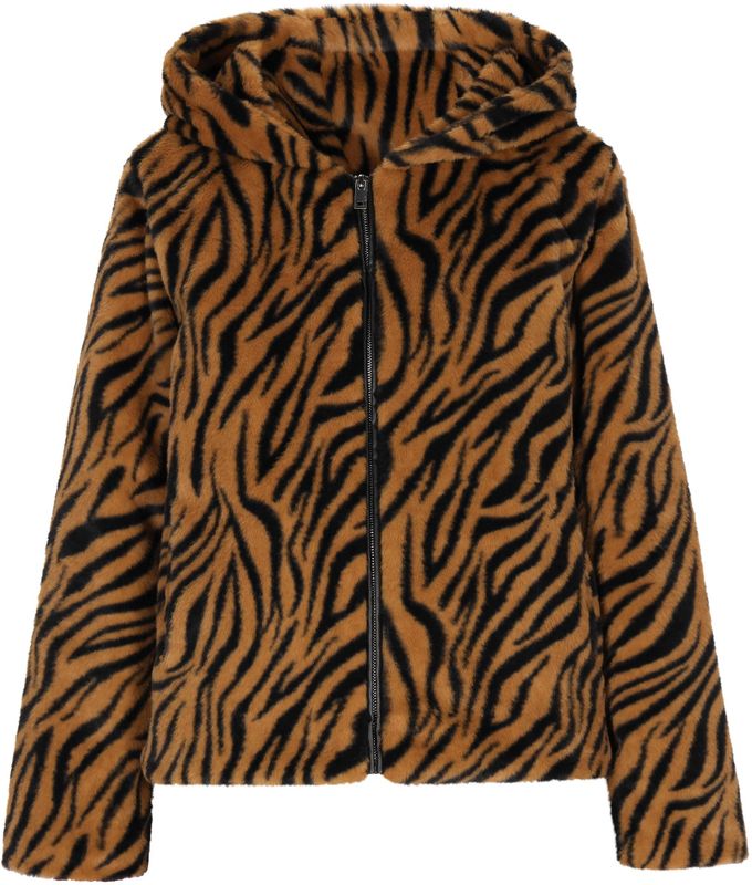 Mymo - Bontjas - Bruin Zwart - Dames - Luipaardenpatroon