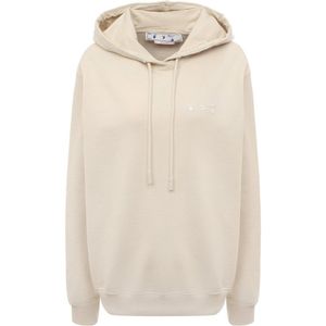 Off-White - Regular Fit - Hoodie - Beige