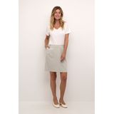 Rok - Beige - Straight Fit - Boven de Knie