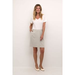 Rok - Beige - Straight Fit - Boven de Knie