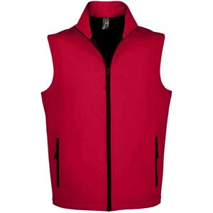 SOLS Unisex Race Softshell Gilet voor volwassenen (Peperrood)